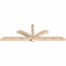 Ekena Millwork Redmond Smooth Timber Gable Bracket, Douglas Fir, 84"W x 28"H x 3 1/2"D x 3 1/2"F, 8/12 Pitch GBW084X28X0404RED00SDF - alternate 5